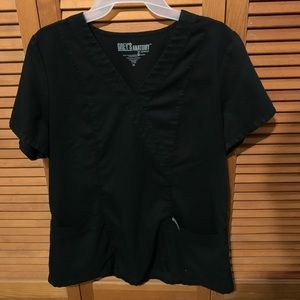 Black Greys anatomy scrub top